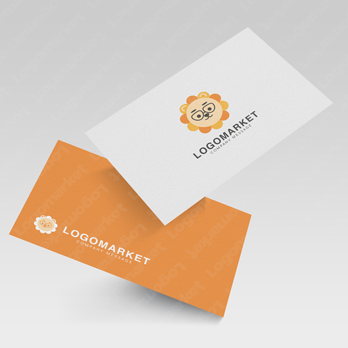 ライオンと医師とメガネのロゴ