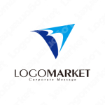 紙飛行機と挑戦とMのロゴ