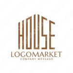 家とユニークとスタイリッシュのロゴ