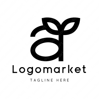 aとAと植物のロゴ