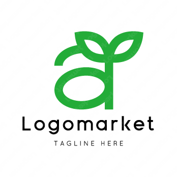 aとAと植物のロゴ