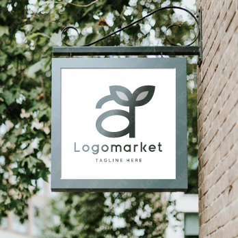 aとAと植物のロゴ