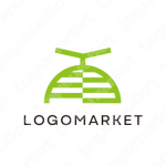 メロンと果物とフルーツのロゴ