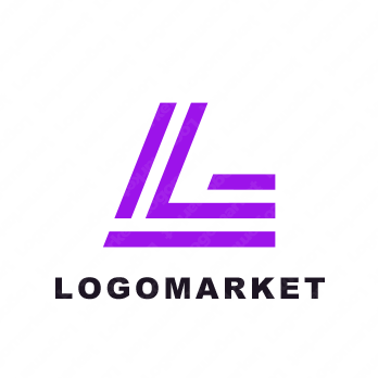 Lとスピードとラインのロゴ