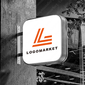 Lとスピードとラインのロゴ