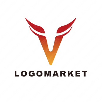 牛と闘牛と Vのロゴ