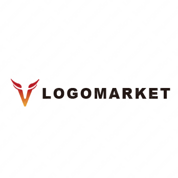 牛と闘牛と Vのロゴ