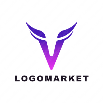 牛と闘牛と Vのロゴ