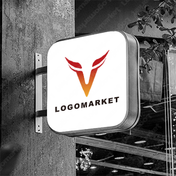 牛と闘牛と Vのロゴ