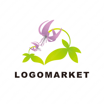 優しさと労りとお花のロゴ