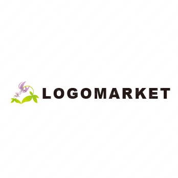 優しさと労りとお花のロゴ