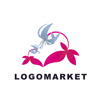 優しさと労りとお花のロゴ