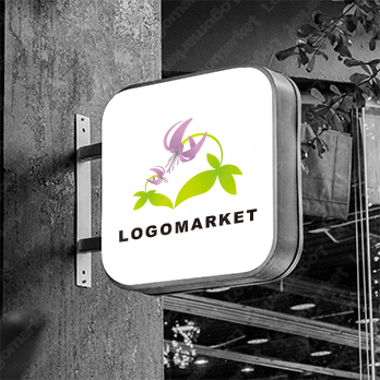 優しさと労りとお花のロゴ