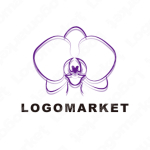 蘭とお花と可憐のロゴ