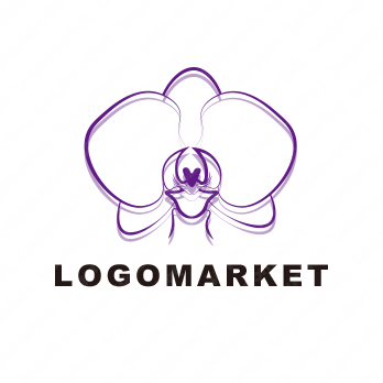 蘭とお花と可憐のロゴ