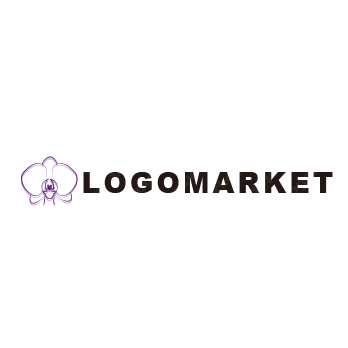 蘭とお花と可憐のロゴ