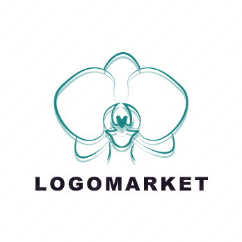 蘭とお花と可憐のロゴ