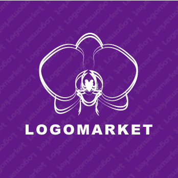 蘭とお花と可憐のロゴ