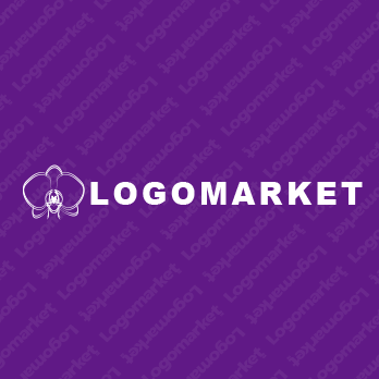 蘭とお花と可憐のロゴ