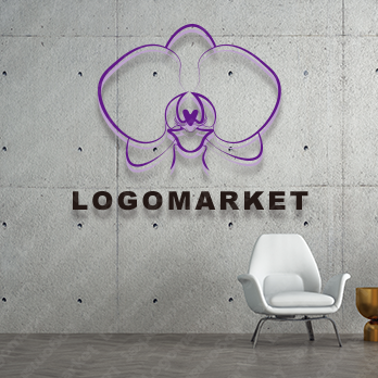 蘭とお花と可憐のロゴ