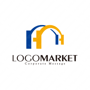 繋ぐと信頼と協力関係のロゴ