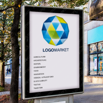 宝石と地球とダイアモンドのロゴ