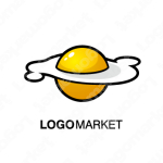 たまごと目玉焼きと宇宙のロゴ