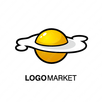 たまごと目玉焼きと宇宙のロゴ