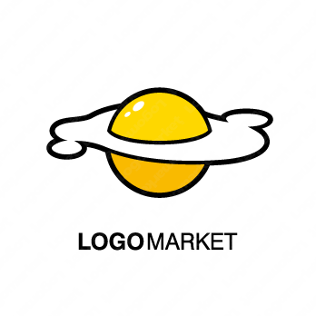 たまごと目玉焼きと宇宙のロゴ