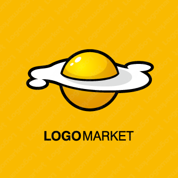 たまごと目玉焼きと宇宙のロゴ