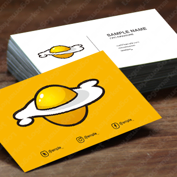 たまごと目玉焼きと宇宙のロゴ