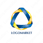 環と輪と三角のロゴ