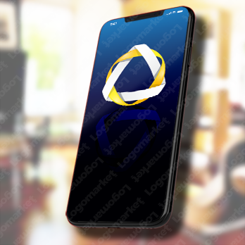 環と輪と三角のロゴ