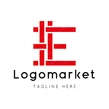 Eとeと和風のロゴ