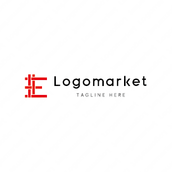 Eとeと和風のロゴ