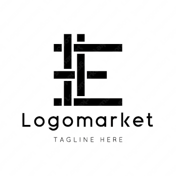 Eとeと和風のロゴ