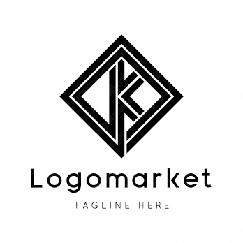 Kとkと菱形のロゴ