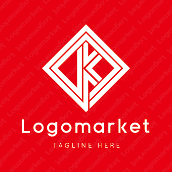 Kとkと菱形のロゴ