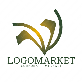 なびくとしなやかと柔軟のロゴ