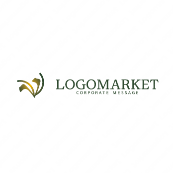 なびくとしなやかと柔軟のロゴ