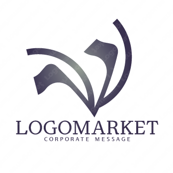 なびくとしなやかと柔軟のロゴ