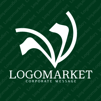 なびくとしなやかと柔軟のロゴ