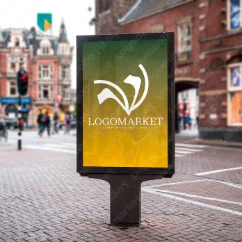 なびくとしなやかと柔軟のロゴ