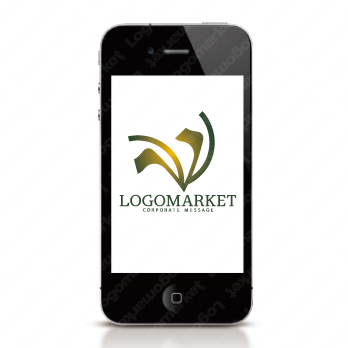 なびくとしなやかと柔軟のロゴ