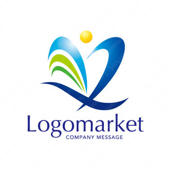 ハートと青い鳥と健やかさのロゴ