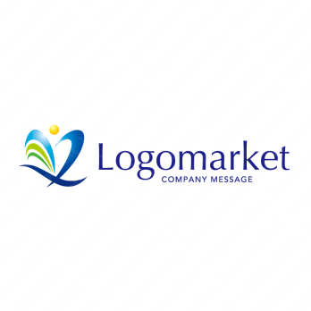 ハートと青い鳥と健やかさのロゴ