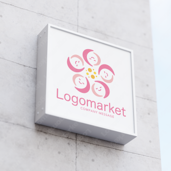 笑顔と花とコミュニケーションのロゴ