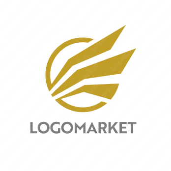 繋がりと美容と翼のロゴ