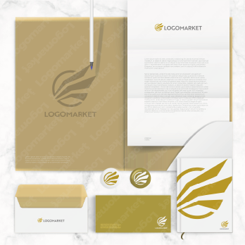 繋がりと美容と翼のロゴ