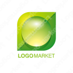 ドロップと自然と水のロゴ